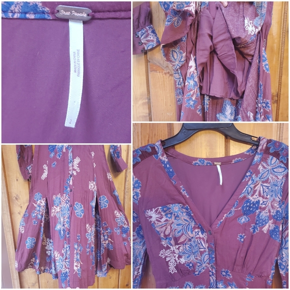 TRADED. Free People Miranda Midi Dress Sz 2 EUc! - Picture 4 of 8